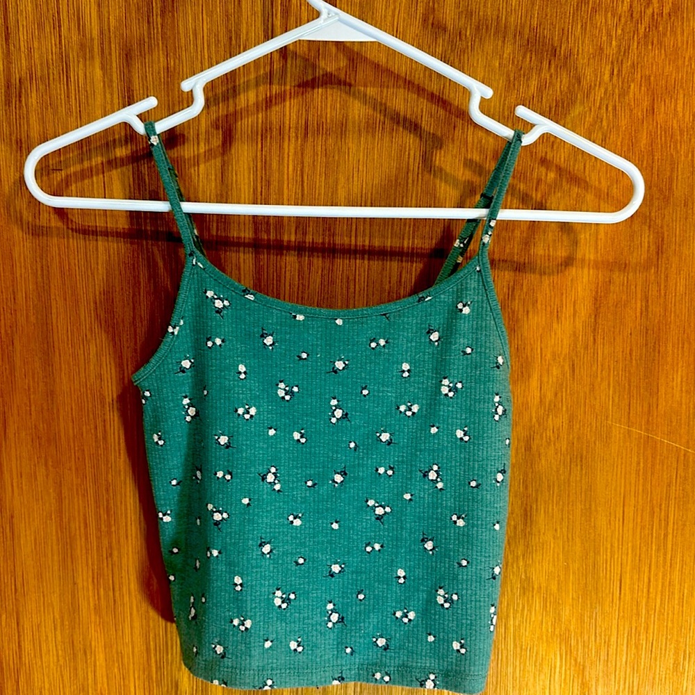 American Eagle cropped tank top -Floral